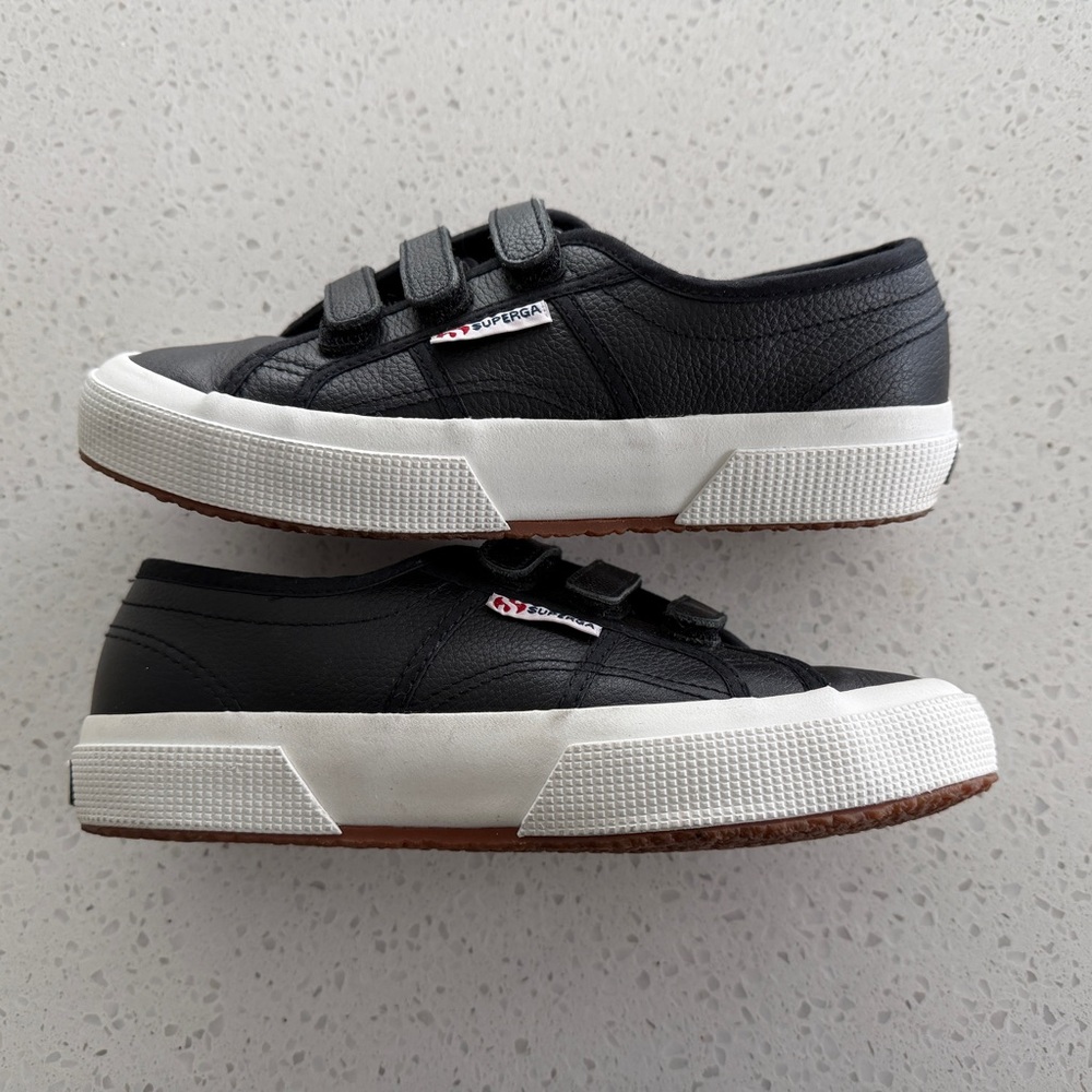 Superga Black Sneakers with Velcro